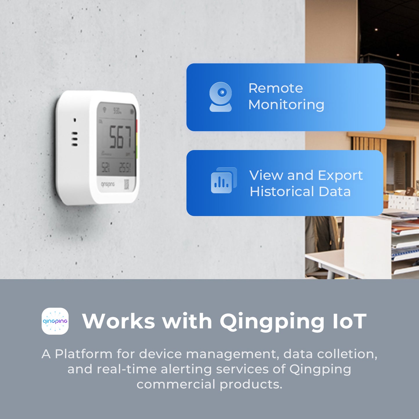 Qingping CO2 & Temp & RH Monitor