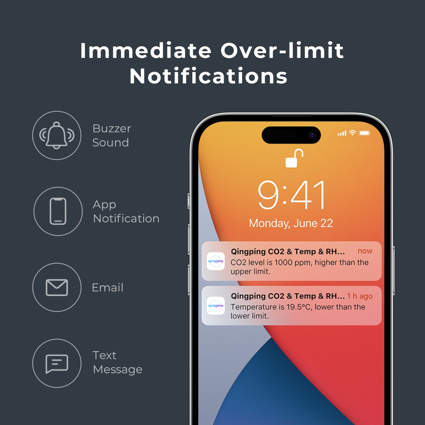 Qingping CO2 & Temp & RH Monitor